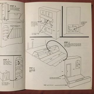 assembly instructions for your BARBIES dream house 1964 3