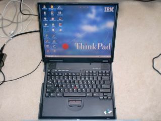 Vintage Ibm Thinkpad A21e Laptop With Windows 95 Installed Built - In Floppy,  Rare