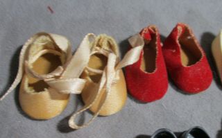 Vintage Accessories for Vogue Ginny Doll - 6 Pairs of Shoes in Different Styles 3