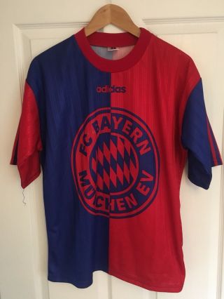1995/1996 Bayern Munich Training Football Shirt Adidas Small Men 