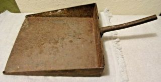 Antique Rustic Primitive Vintage Cast Iron Tool Dustpan Shovel Scooper