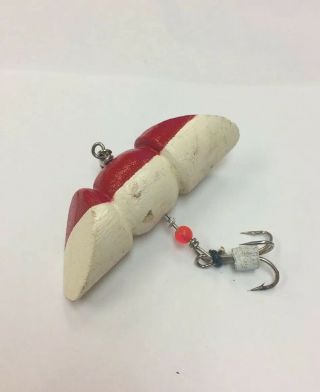 Vintage South Bend Whirl Oreno Red White Old Bait Bass Fishing Lure