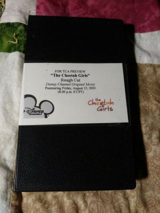 Rare Disney Vhs " The Cheetah Girls " Movie " Rough Cut " For Tca Preview