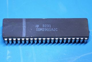 National Semiconductor Idm2901ajc 4 - Bit Slice Processor Vintage Rare 40 Cerdip