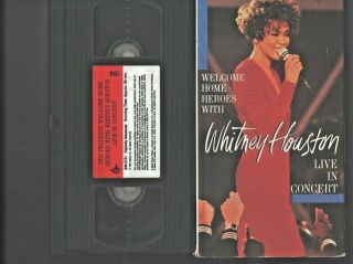 Welcome Home Heroes With Whitney Houston Live In Concert Vhs 1991 Rare Oop