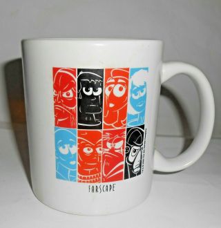 Rare Farscape Comical Characters Icons Ceramic Cup Mug,  2006,  Hensen Licensed