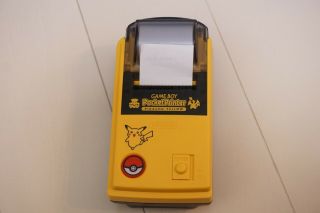 Nintendo Game Boy Pocket Printer Pikachu Yellow Rare