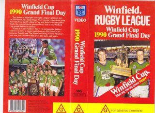 Rugby League Winfield Cup 1990 Grand Final Day Video Pal A Rare Find