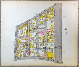 1922 Map Of Brooklyn - Coney Is - W5th At Sea Breeze Ave To Ocean Pkwy