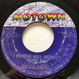 Northern Soul Billy Eckstine I Wonder Why (nobody Loves Me) Motown 45 Rare