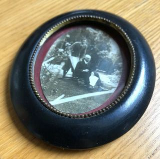 Antique Victorian Miniature Ebony Frame,  Photo Frame,  Picture Frame