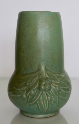 Vintage Antique Arts & Crafts Pottery Brush Mccoy Green Glaze Matt 8 " Tall