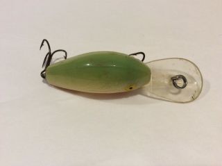 Vintage Rebel Humpy Fishing Lure Green Great Color 3