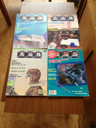 Vintage Computer Magazines - 4 X Old Commodore Computer Mags - Rare Finds