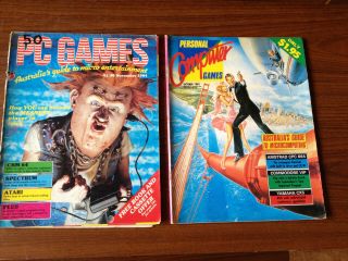 Vintage Computer Magazines - 2 X Old Pc Computer Mags - Rare Finds
