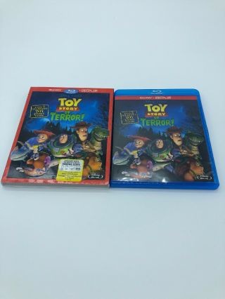 Toy Story Of Terror (blu - Ray) Disney Pixar With Rare Slipcover Oop Blu