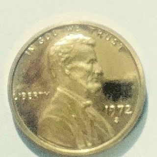 1972 S Over S Lincoln Penny Dbl Unc From Book Of Proofs And Errors Rare