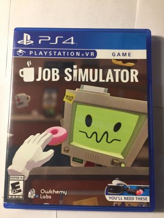Job Simulator Ps Vr Ps4 (sony Playstation 4,  2017) Rare Cib