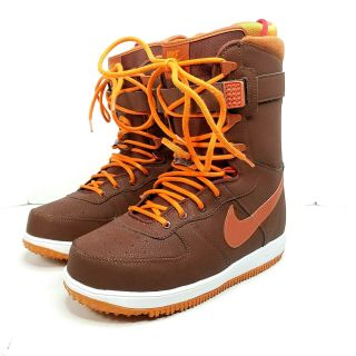 Nike Zoom Force 1 Zf1 Snowboarding Boots 334841 - 288 Sz 10 Burnt Orange Rare