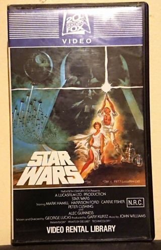 Star Wars - 20th Century Fox - Vhs - 1982 - Rare.