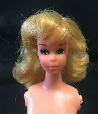 Vintage 1972 Mattel Barbie 3313 Francie Busy Doll Head & TLC Body Parts 3 DY 2