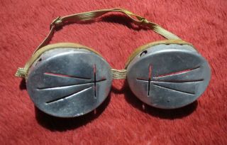 Wh Rare Antisnow Goggles Mountain Troop Of Wehrmacht,  Edelweiss,  Gebirgsjäger