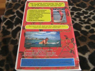 SAFE SURFING WITH KIM ' DANGER WOMAN ' HAMROCK RARE VHS INSTRUCTIONAL TAPE 2