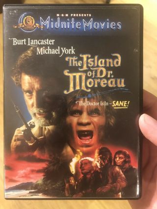 The Island Of Dr.  Moreau (dvd,  2001) Midnight Movies Oop Rare Burt Lancaster