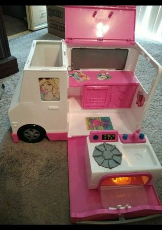 Mattel Barbie Food Truck With Lights And Sounds Rare 2