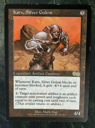 Karn,  Silver Golem (urza’s Saga) Pl Mtg Card