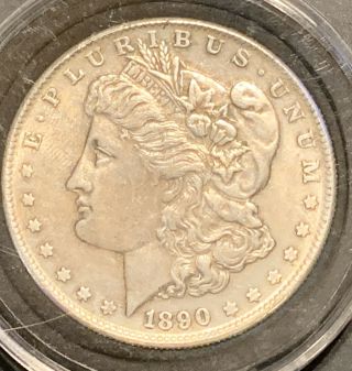 1890 - Cc Morgan Silver Dollar Appears Uncirculated Rare Carson City Au - Uc Coin Nr