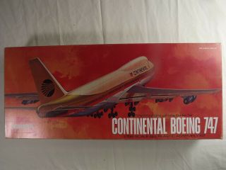 Vintage Aurora Continental Boeing 747 1/156 (rare)