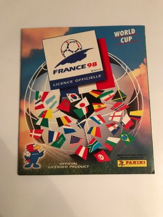 Very Rare Panini World Cup France 98 1998 Sticker Album Book Part Complete