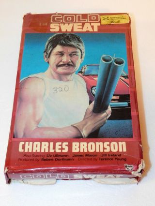 Cold Sweat Big Box Vhs Charles Bronson Liv Ullman Rare Vintage 1981 Release
