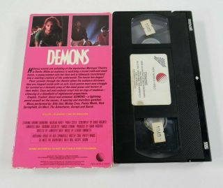Demons Movie Rare OOP VHS 1985 Cult Horror Trash Video Tape Lamberto Bava 2