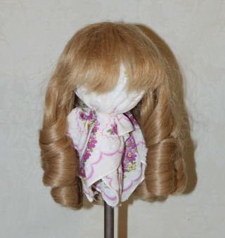 Antique Style Human Hair Cheveux Wig For German Or French Doll