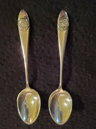 Dartmouth College Demitasse Spoons (pair) Sterling Silver Gorham Hallmarks