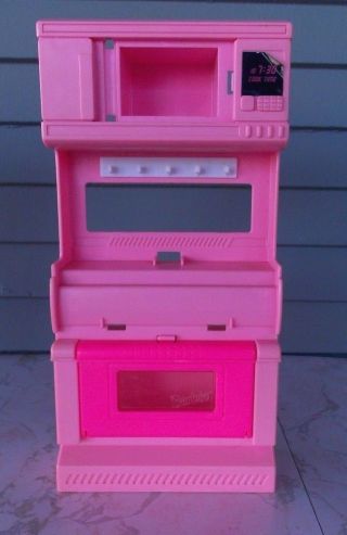 Mattel Barbie Pink Stove Oven Range And Kitchen Appliances Sink For Ssmartina