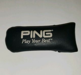 Rare Ping Blade Golf Putter Head Cover Play Your Best Vintage Headcover Slip On
