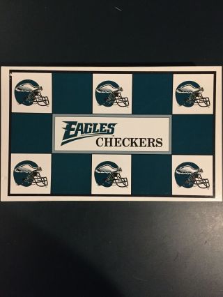 Vintage 1993 Philadelphia Eagles Vs Dallas Cowboys Nfl Checkers Board Game Rare