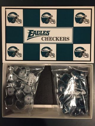 Vintage 1993 Philadelphia Eagles vs Dallas Cowboys NFL Checkers Board Game Rare 2