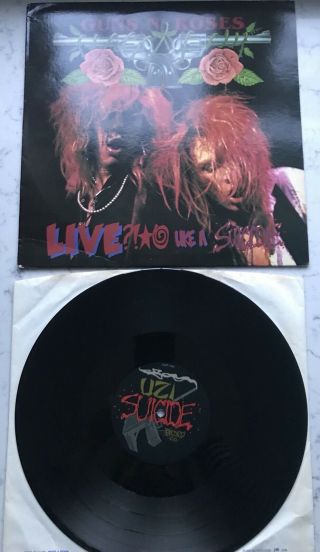 Guns N Roses Rare Live Like A Suicide First Press 1986 Vinyl