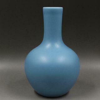 Chinese Ancient Antique Hand Make Blue Glaze Vase Yongzheng Mark 59