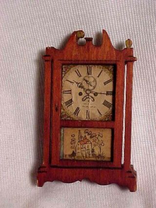 Vintage Tynie Toy Doll House Mantle Clock