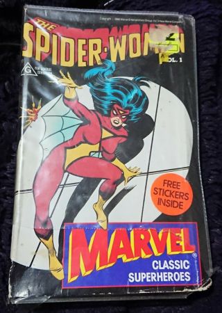The Spider - Woman Vol.  1 Marvel Vhs Cassette Rare 1988
