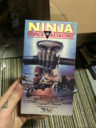 Ninja Force Of Assassins Rare Oop Vhs Big Box Slip