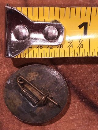 RARE Antique American Red Cross Chinese Civil War Volunteer Pin Enamel “49” 2