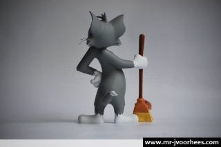 Extremely Rare Tom & Jerry Mopping the Floor Demons & Merveilles Figurin Statue 3