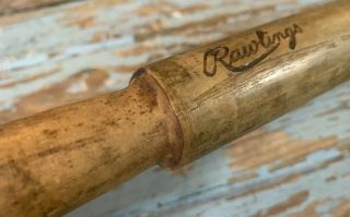 Rare Antique Vtg Early 20s Rawlings Official Cork Ball Baseball Bat Billy Club