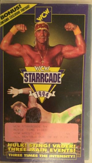 Wcw Starrcade 1994 Vhs Tape Rare Wrestling Hulk Hogan Sting Vader Wwe Wwf